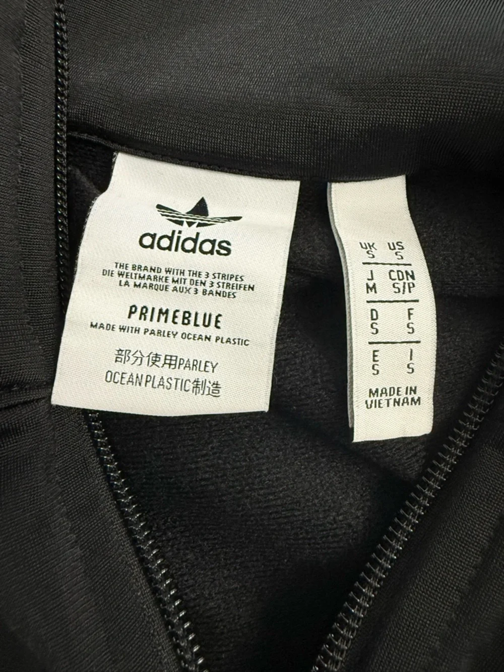 Adidas Originals Firebird Track Jacket Black White Trefoil Stripes Size S - Picture 8 of 8